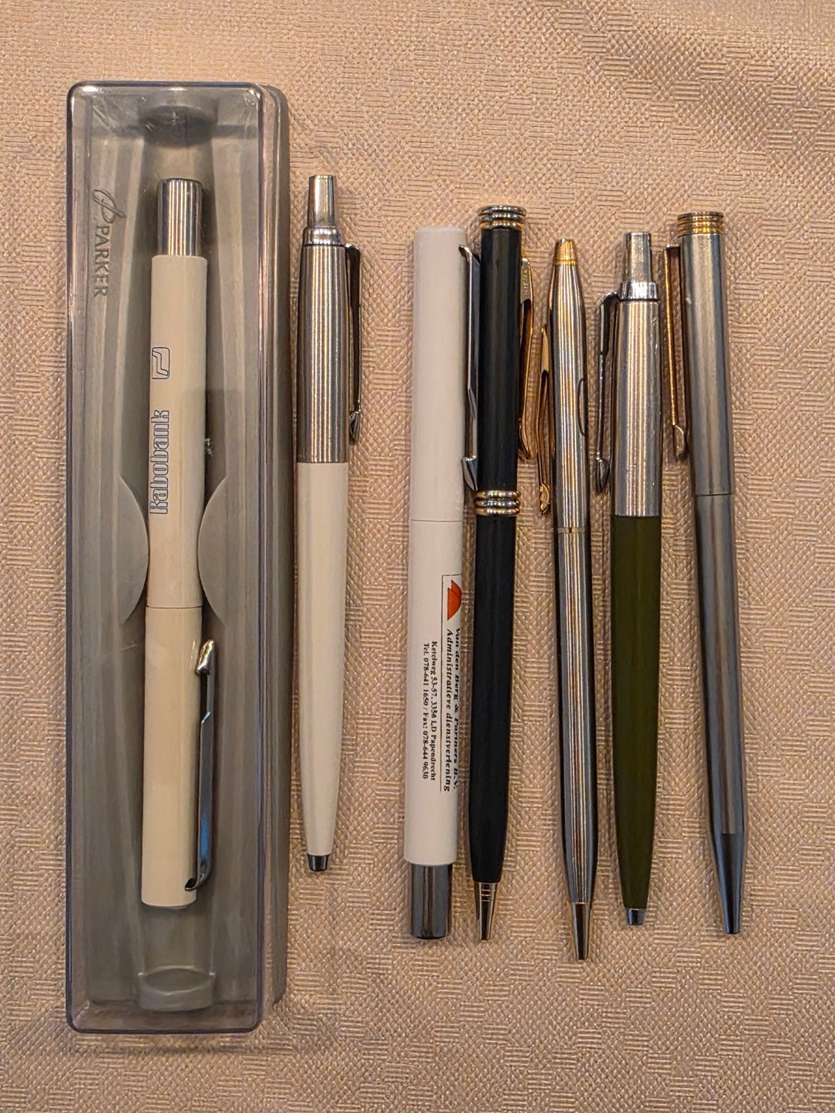Parker, Cross en Clipper Pennenset, Verzamelen, Pennenset, Gebruikt, Parker, Ophalen of Verzenden