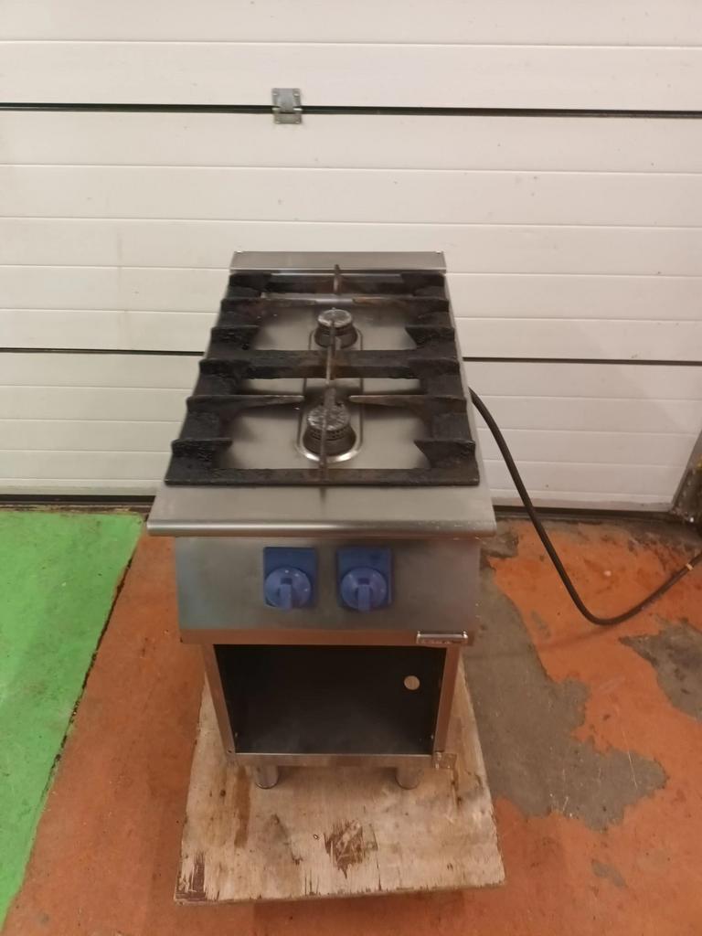Horeca Gasfornuis - 2 pits elektrolux rvs top staat, Witgoed en Apparatuur, Fornuizen, Ophalen, Gebruikt