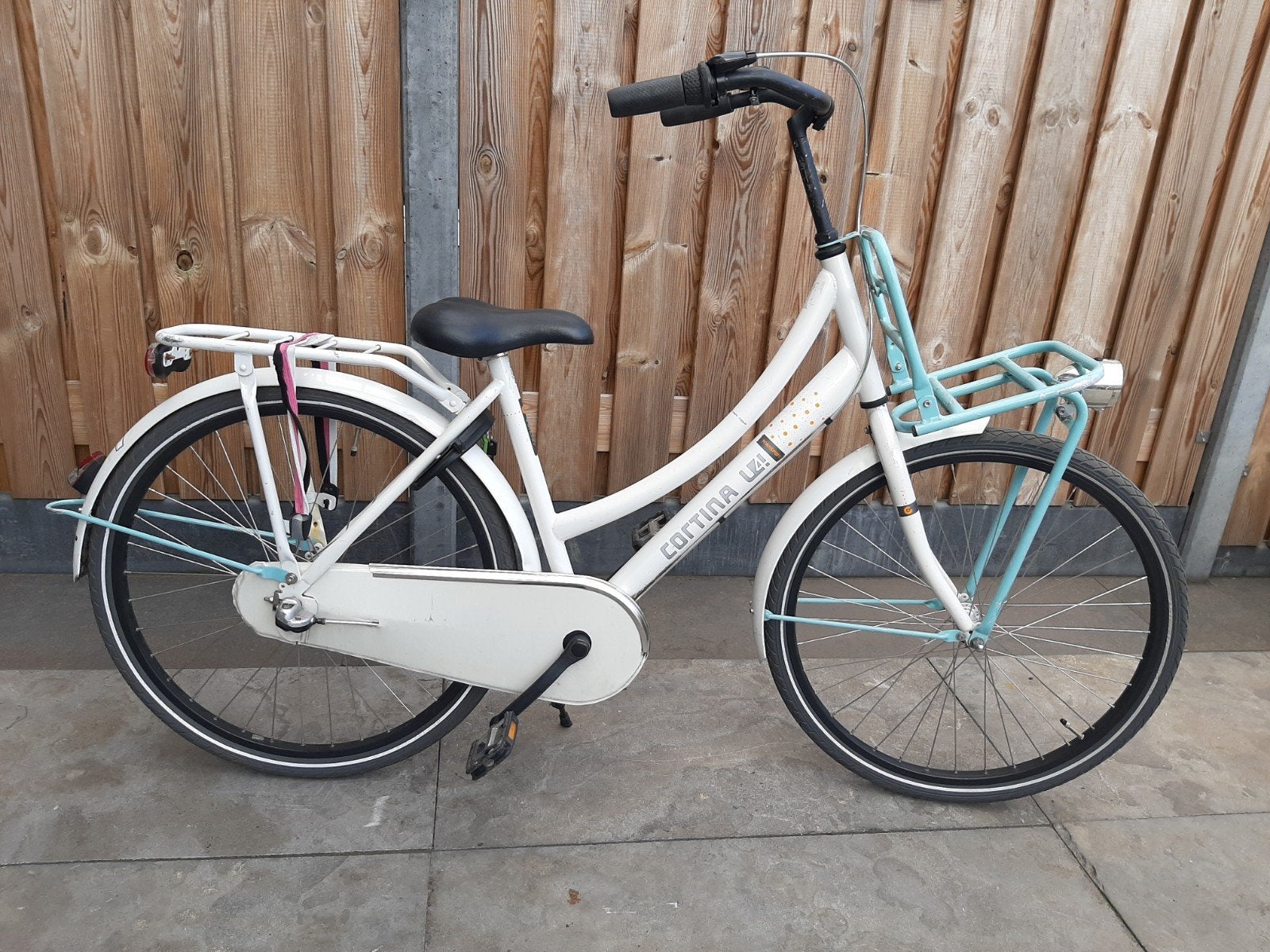 meisjesfiets Cortina U4 Transport 26 inch 47 cm terugtraprem, Fietsen en Brommers, Terugtraprem, Gebruikt, Cortina U4 Transport