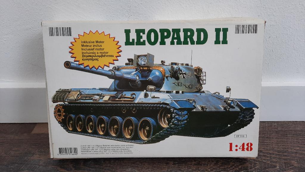 Belmonte DF519 Leopard II 1:48 Modelbouw Tank, Overige merken, Tank, 1:32 tot 1:50, Nieuw