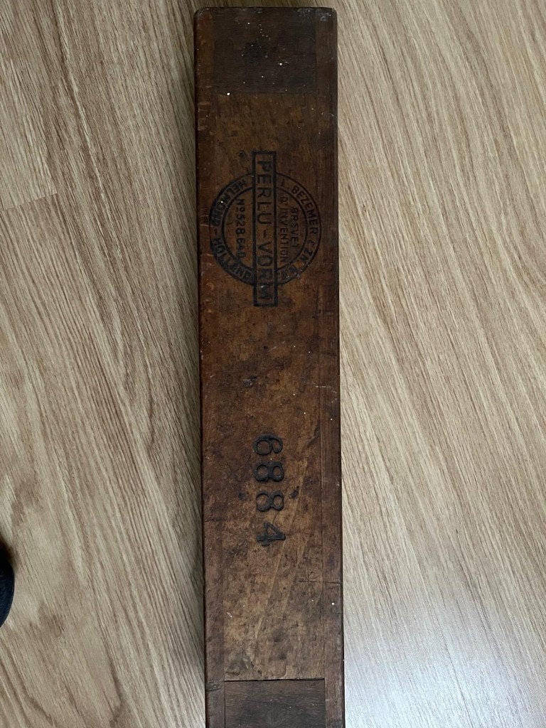 vintage sigarenmal, gemaakt van hout, Ophalen, Gebruikt, Overige typen