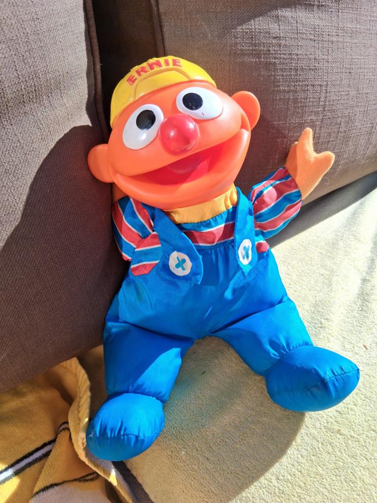 Vintage Ernie Sesamstraat 1995, Ophalen of Verzenden, Gebruikt