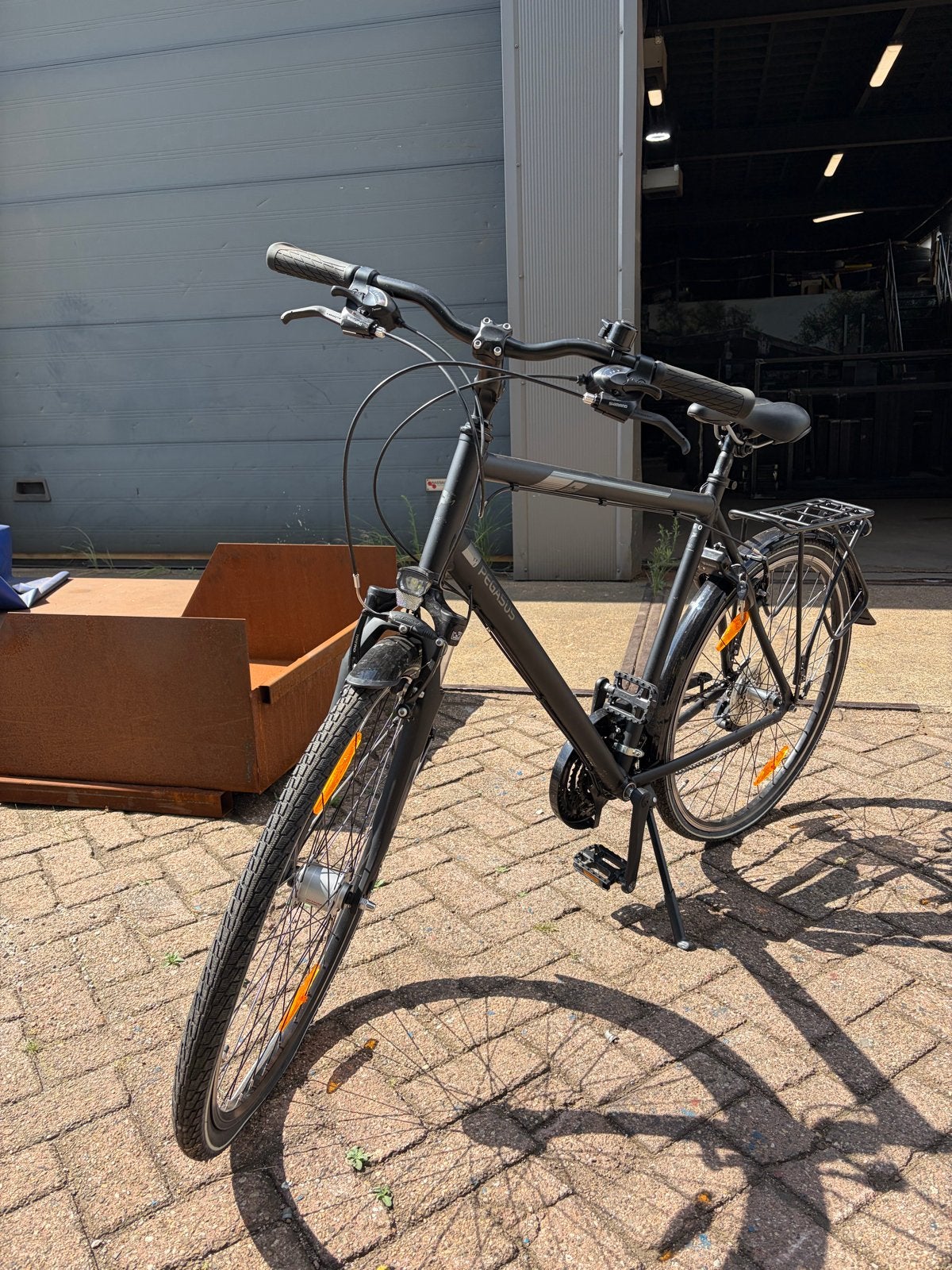 Pegasus Piazza 1 Sport Trekkingfiets - Maat 60, Gebruikt, Versnellingen, 57 tot 61 cm, Schijfrem