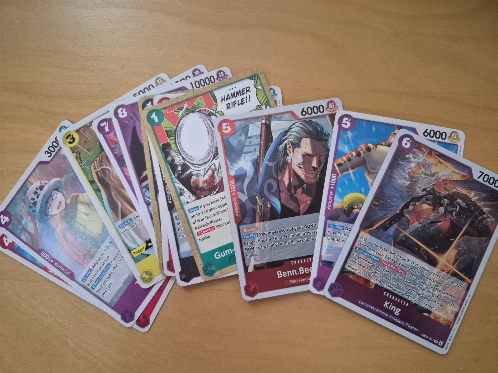 One piece kaarten op16 en eb04, Ophalen of Verzenden, Zo goed als nieuw