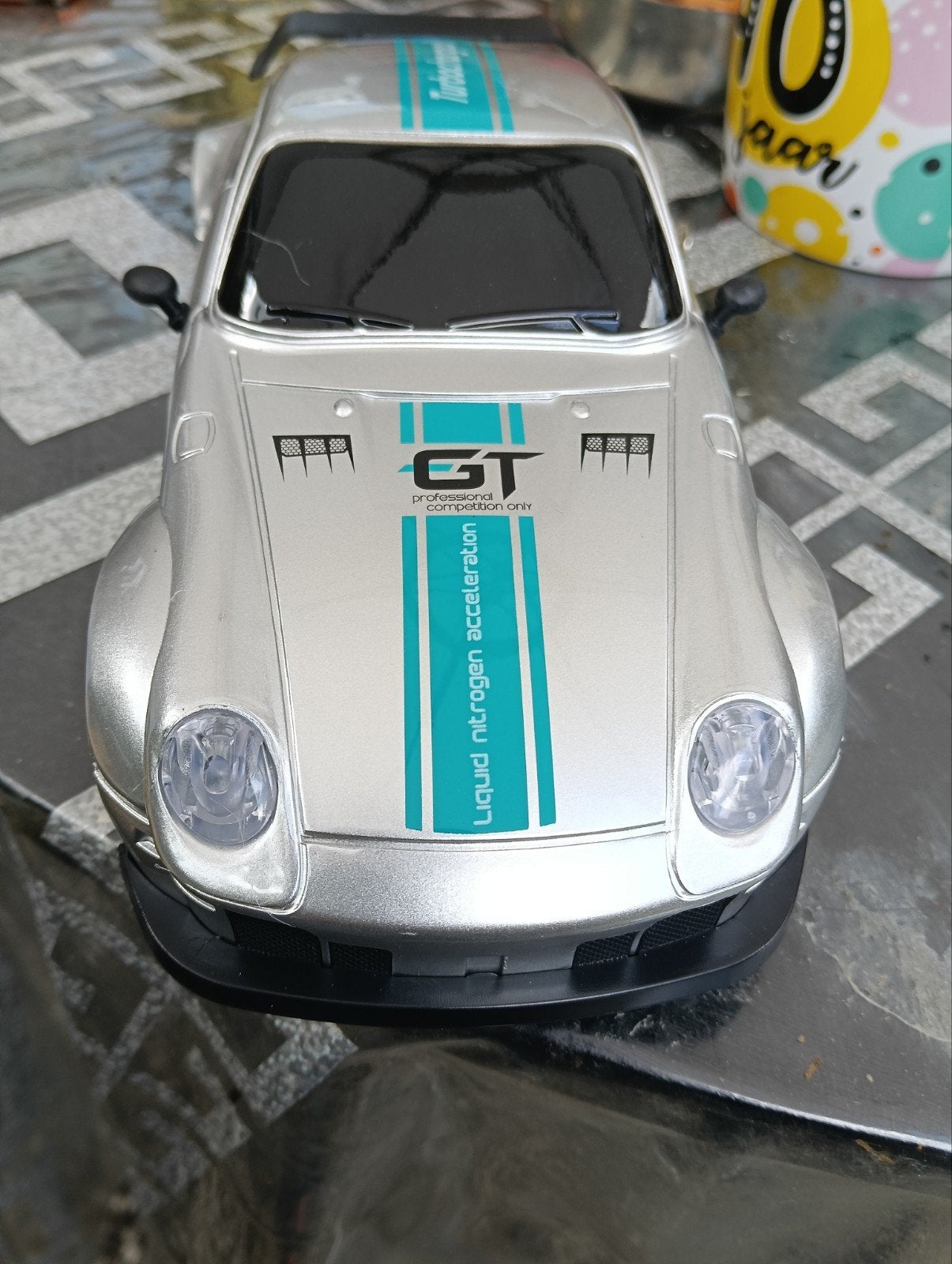 RC Drift Auto GT Racing met extra banden en pionnen, Elektro, Ophalen of Verzenden, Zo goed als nieuw, Auto onroad