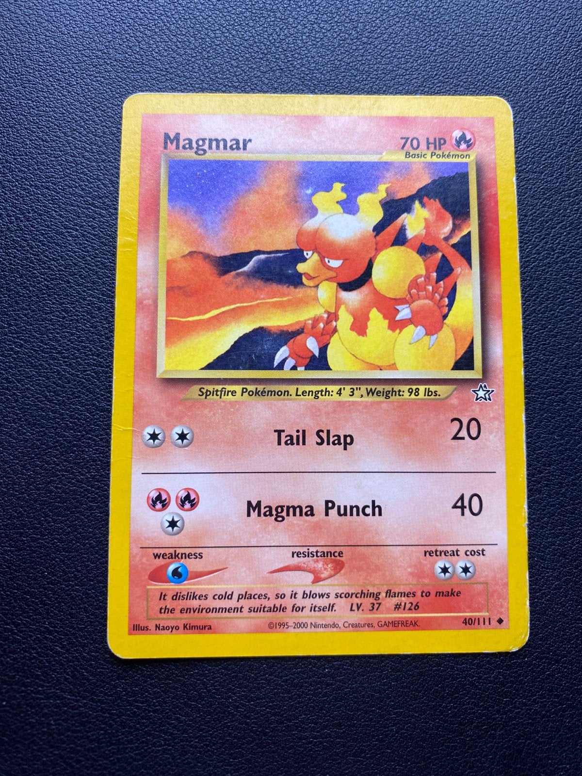 Magmar - Neo Genesis - 40/111 - Pokemon kaart, Ophalen of Verzenden, Zo goed als nieuw