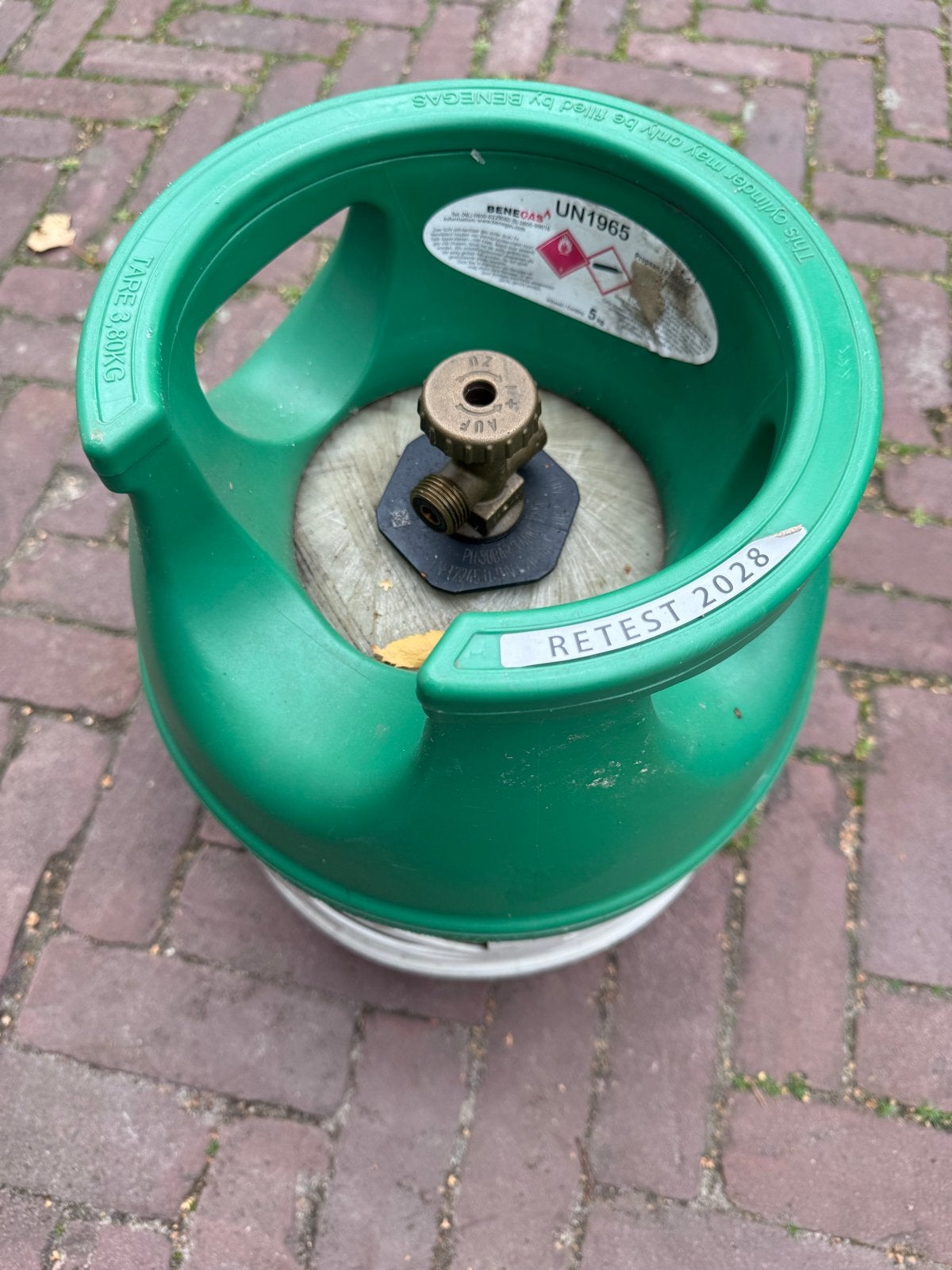 Benegas lichtgewicht gasfles - ideaal voor camping/BBQ, Ophalen, Gebruikt