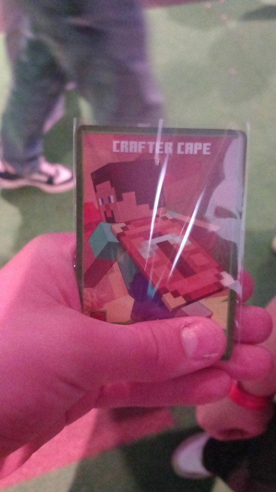 Minecraft Crafter Cape kaart, Verzamelen, Ophalen of Verzenden, Zo goed als nieuw