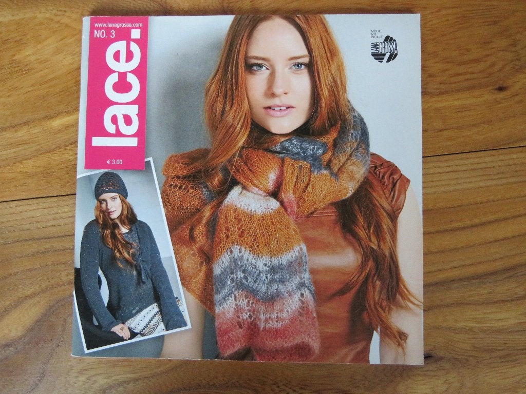 Lana Grossa Lace met 29 patronen om te haken of breien, Ophalen of Verzenden, Zo goed als nieuw, Breien en Haken, Lana Grossa