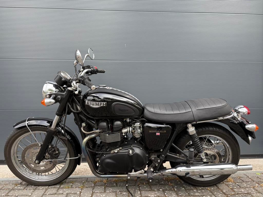 Triumph Bonneville T100 zwart 15dkm, Motoren, 2 cilinders, 790 cc, Gebruikt, Particulier