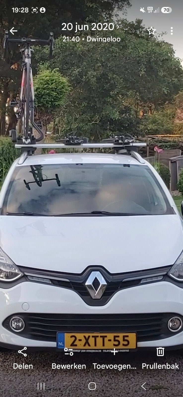 Thule fietsenrek voor dakmontage, Ophalen of Verzenden, Gebruikt