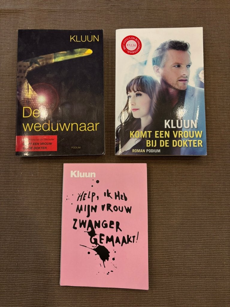 Kluun boeken set weduwnaar komt een vrouw bij de dokter!, Ophalen of Verzenden, Zo goed als nieuw, Kluun, Nederland