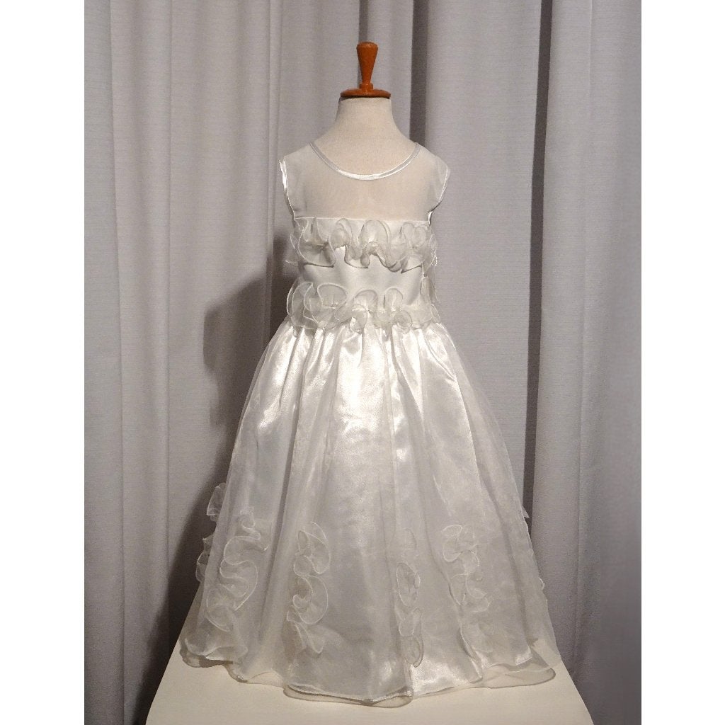 Nieuw ! Maat 104 Mooie Ivoor Witte Bruidsmeisje Prinses Jurk, Ophalen of Verzenden, Nieuw, Meisje, Jurk of Rok
