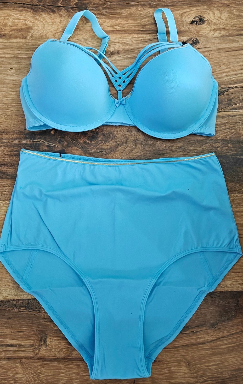 Nieuwe Marlies Dekkers set 80D/L - BH en high waist slip, Kleding | Dames, Marlies Dekkers, Ophalen of Verzenden, Blauw, Setje