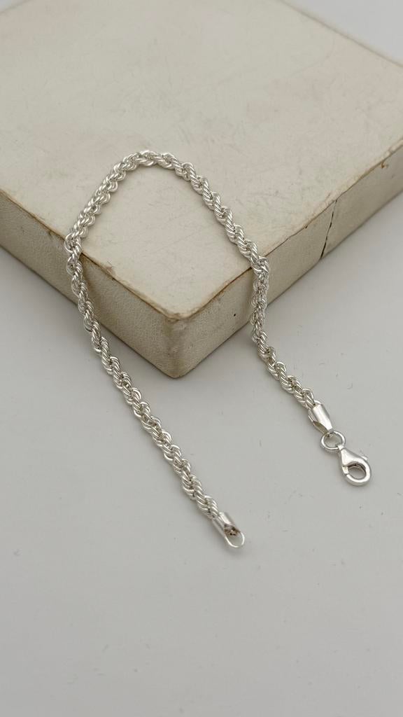 Mooie zilver 925 ropearmband, Nieuw, Ophalen of Verzenden, Nvt, Nvt