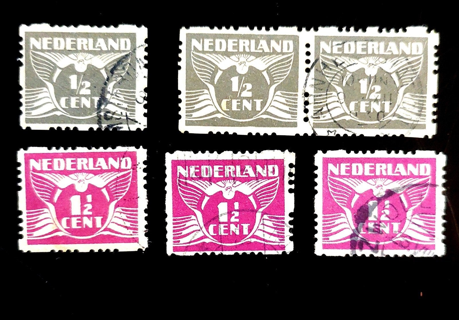 Vliegende Duif 1928 gebruikt., Ophalen of Verzenden, T/m 1940, Gestempeld