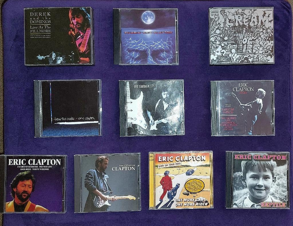 12x Cd's : Eric Clapton, Ophalen of Verzenden, 1980 tot heden, Gebruikt, Blues