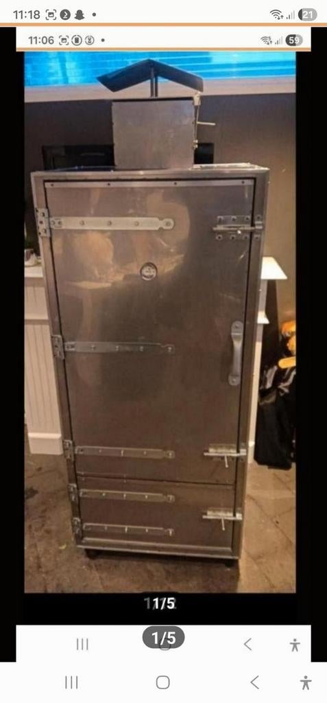 Rookkast, Zonder vriesvak, 200 liter of meer, Nieuw, 160 cm of meer