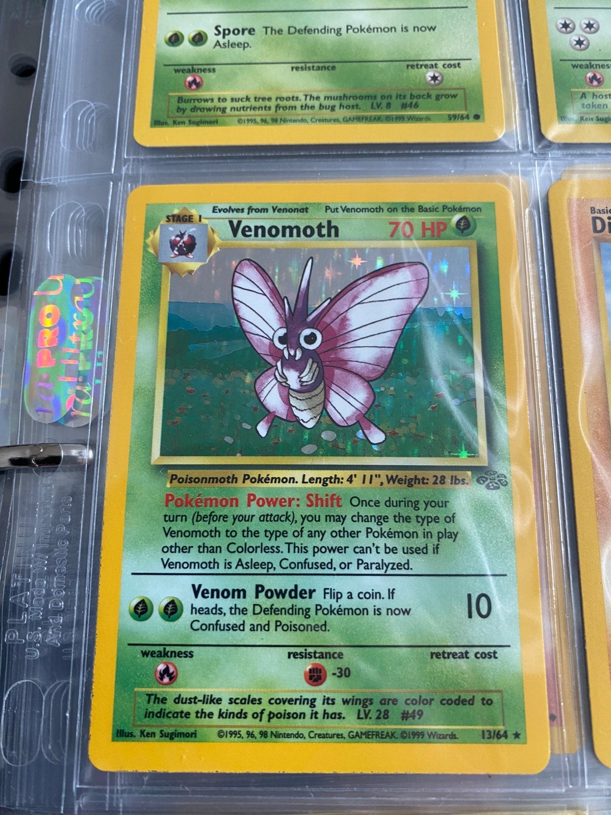 Venomoth holo jungle, Ophalen of Verzenden, Zo goed als nieuw