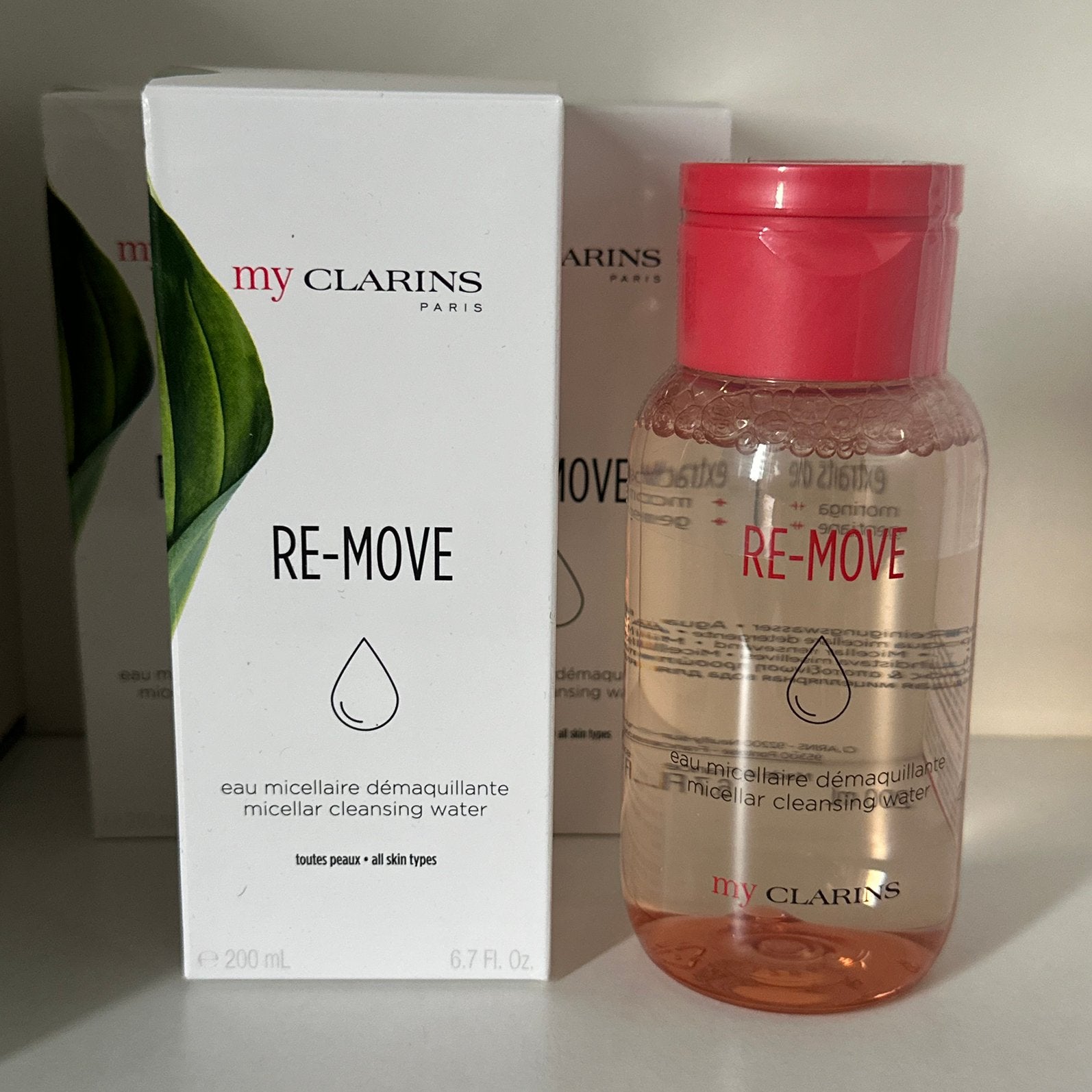 My Clarins Re-Move Micellar Cleansing Water 200 ml, Ophalen of Verzenden, Nieuw, Gehele gezicht, Reiniging