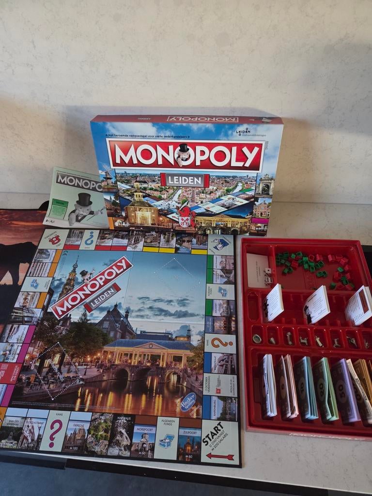 Monopoly - Leiden, Ophalen of Verzenden, Zo goed als nieuw