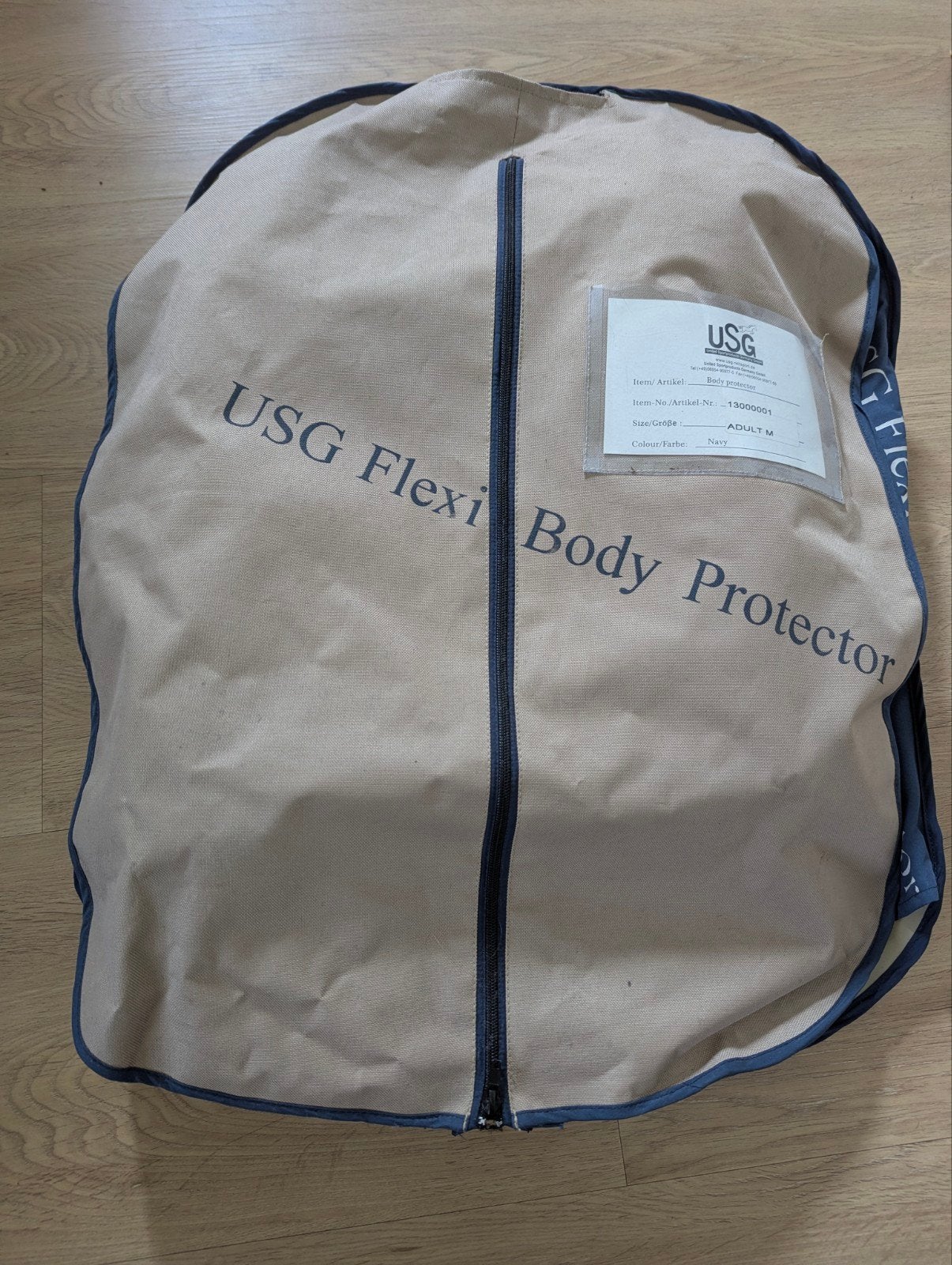 USG Flexi Bodyprotector maat M kleur Navy blauw, Ophalen, Rijden, M, Klittenbandsluiting