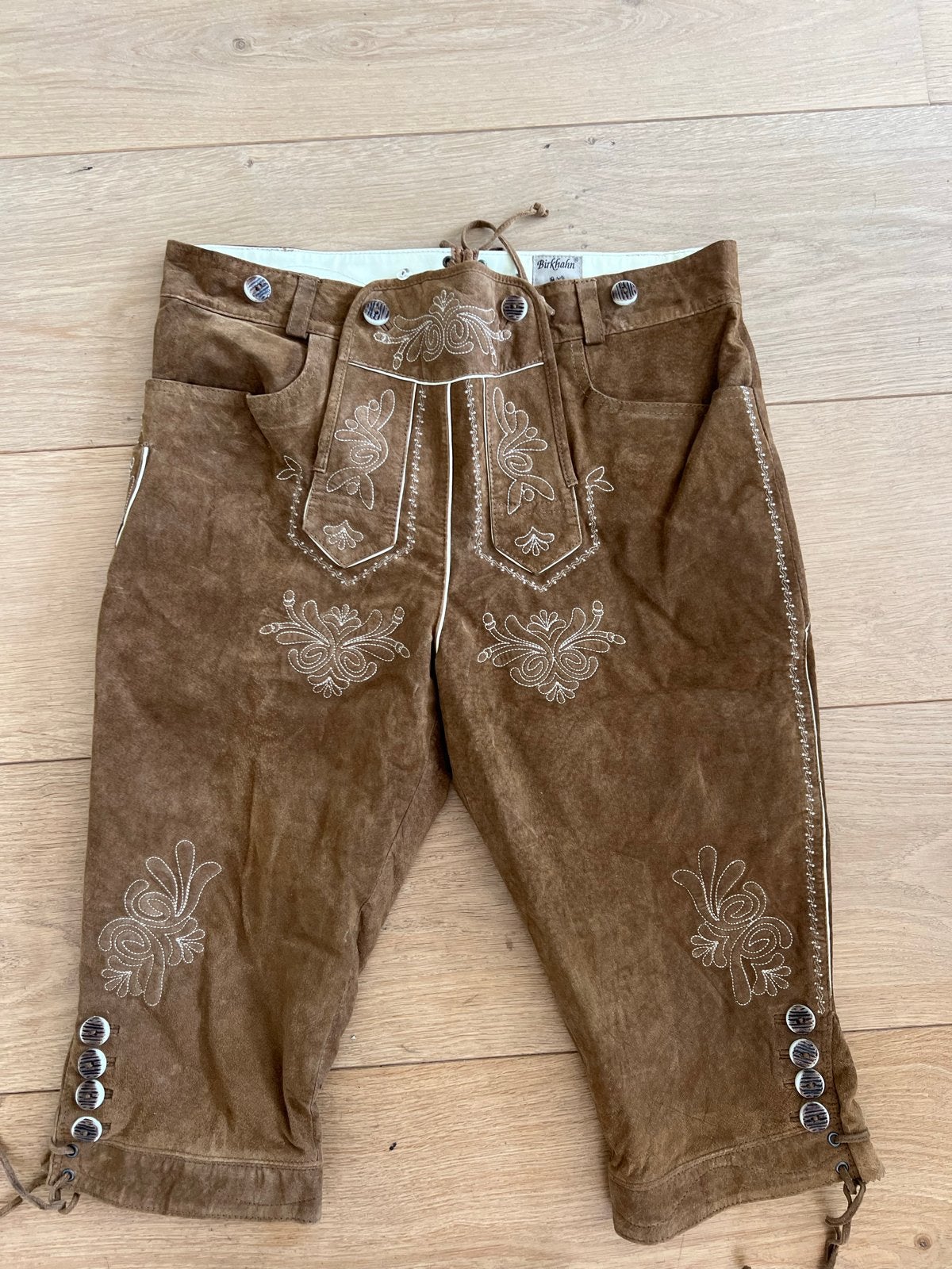 Birkhahn Lederhose - Maat 50 (L) nieuw, Ophalen of Verzenden, Gedragen, Maat 52/54 (L), Overige thema's