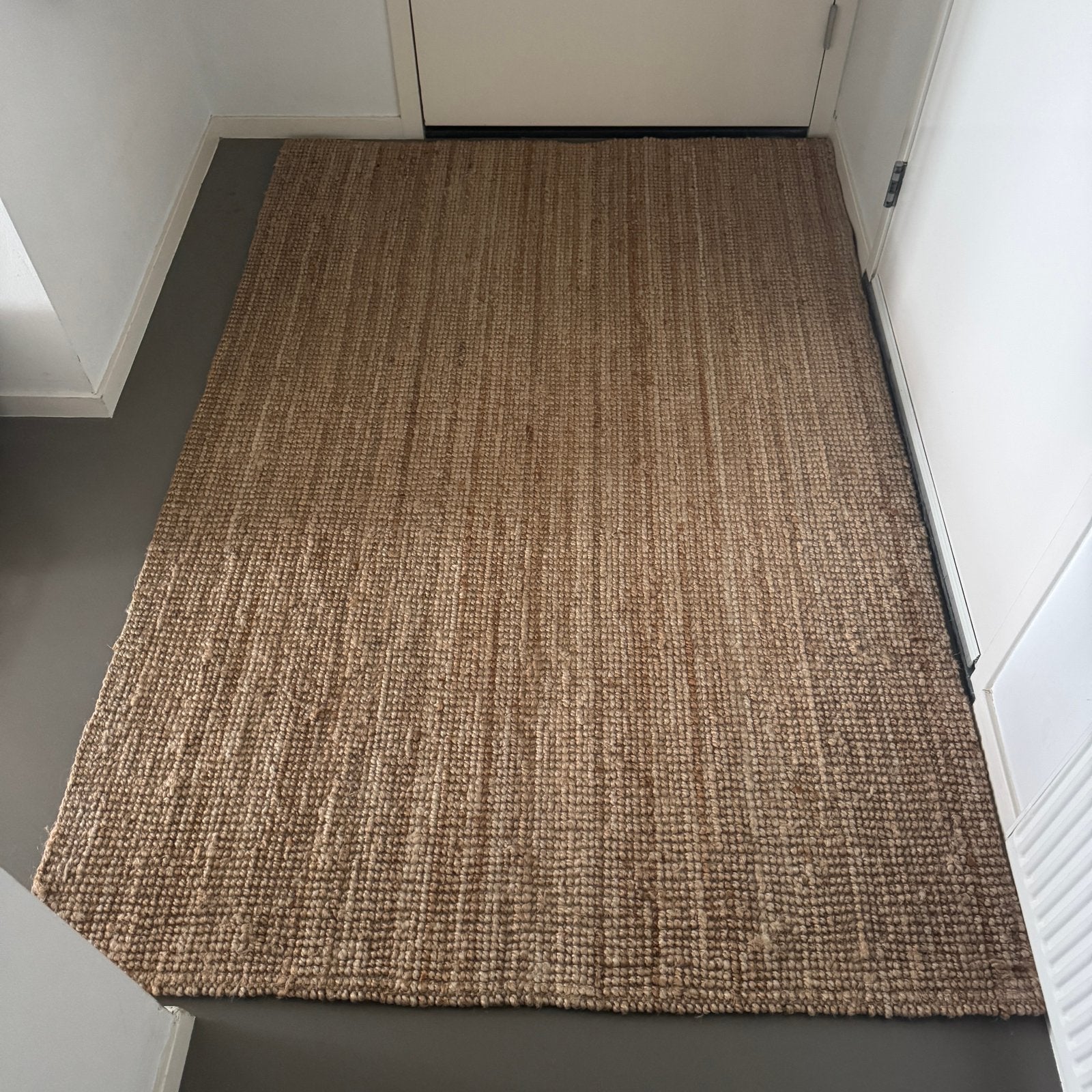 Jute kleed circa 198 x 133 in nieuwstaat, Ophalen, Bruin, Zo goed als nieuw, 150 tot 200 cm