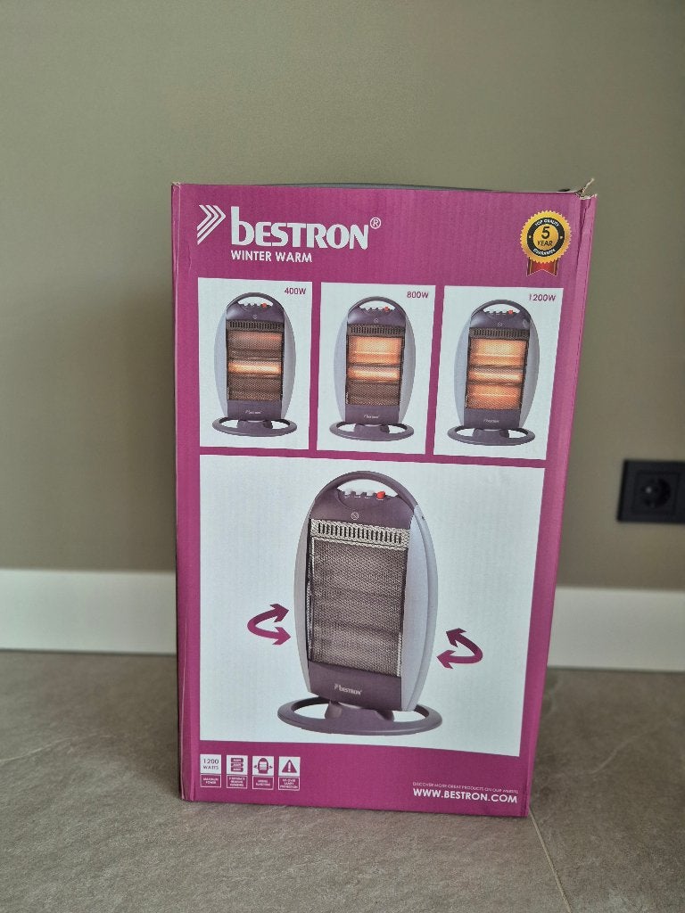 Bestron Winter Warm Kachel - 1200W, Doe-het-zelf en Verbouw, 30 tot 80 cm, Kachel, Ophalen of Verzenden, Zo goed als nieuw