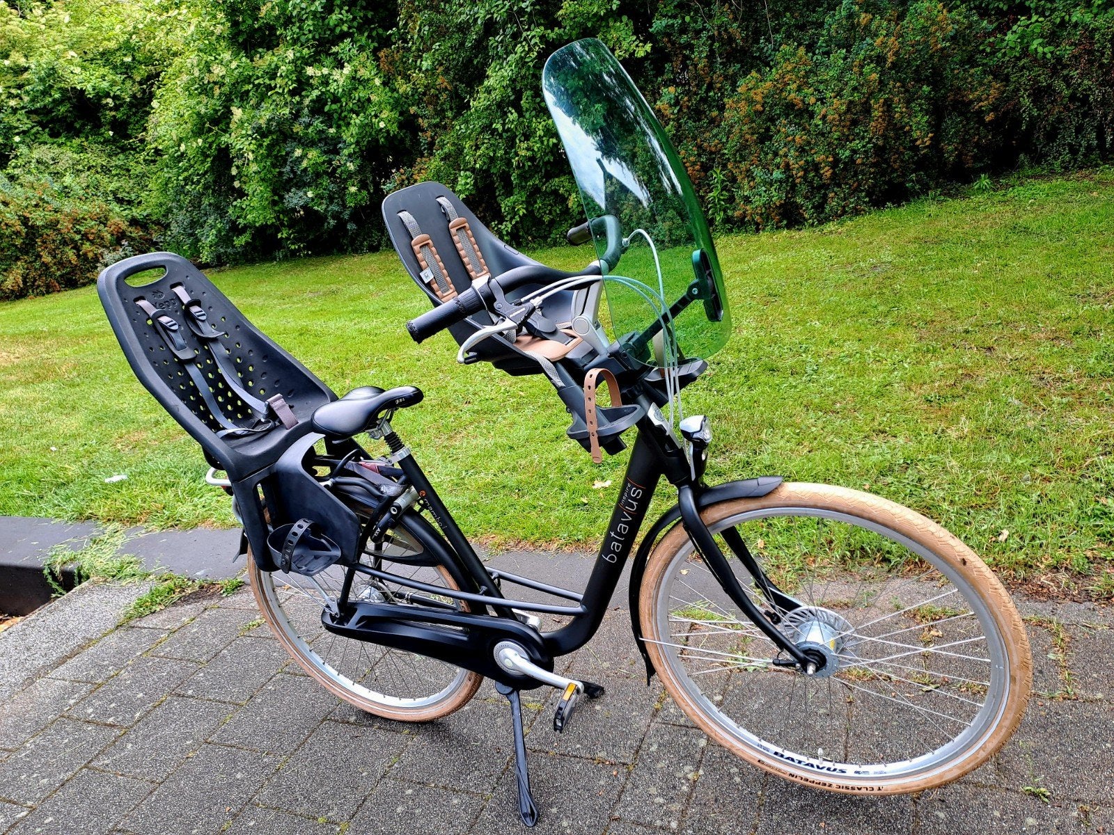BATAVUS MAMBO moederfiets met kinderzitjes, Fietsen en Brommers, Fietsen | Dames | Moederfietsen, 2 zitjes, Batavus, 56 cm of meer