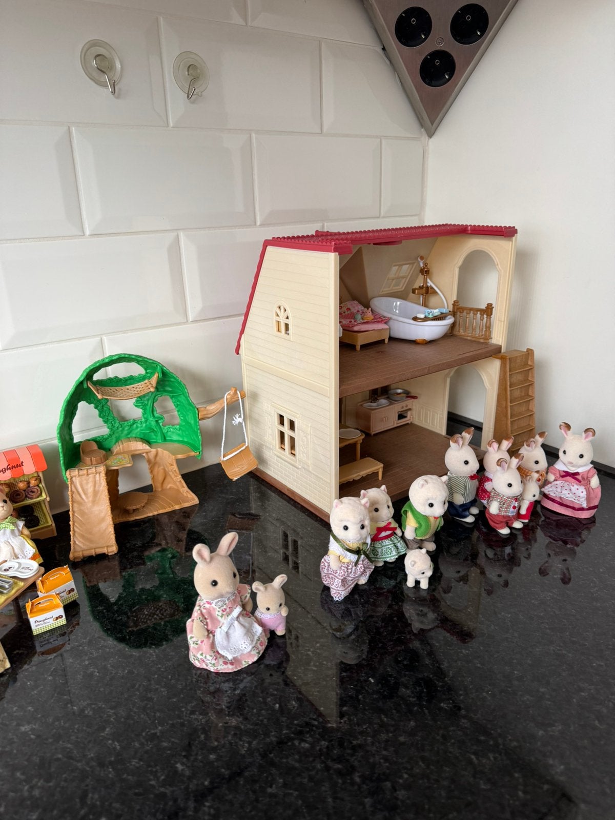 Silvanian families - grote set - COMPLEET, Kinderen en Baby's, Speelgoed | Overig, Ophalen of Verzenden, Zo goed als nieuw, Jongen of Meisje