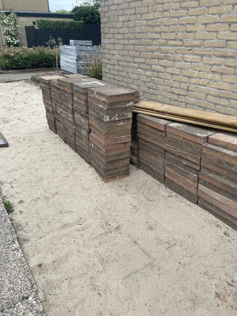 Terras tegels, Tuin en Terras, Ophalen, Gebruikt, Beton, Terrastegels