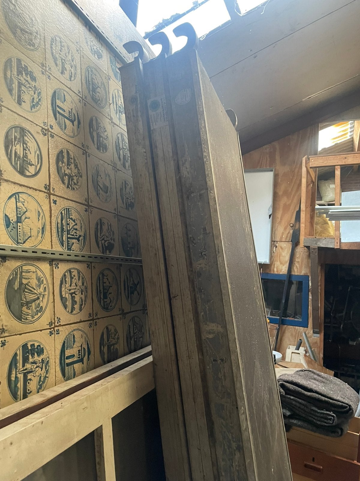 Steiger plank loopplank steiger 245 cm, Ophalen of Verzenden, Zo goed als nieuw, Rolsteiger of Kamersteiger, Minder dan 2 meter