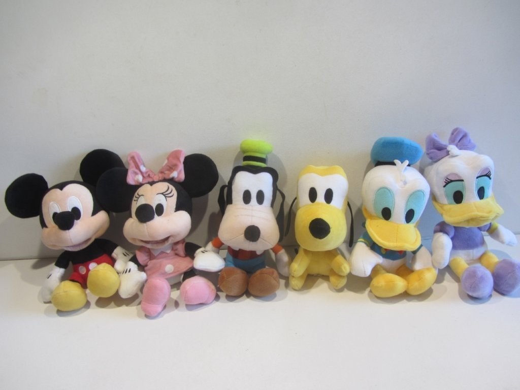Disney knuffels, Donald en Katrien Duck, Goofy Pluto  Mickey, Verzamelen, Ophalen of Verzenden, Overige figuren, Zo goed als nieuw