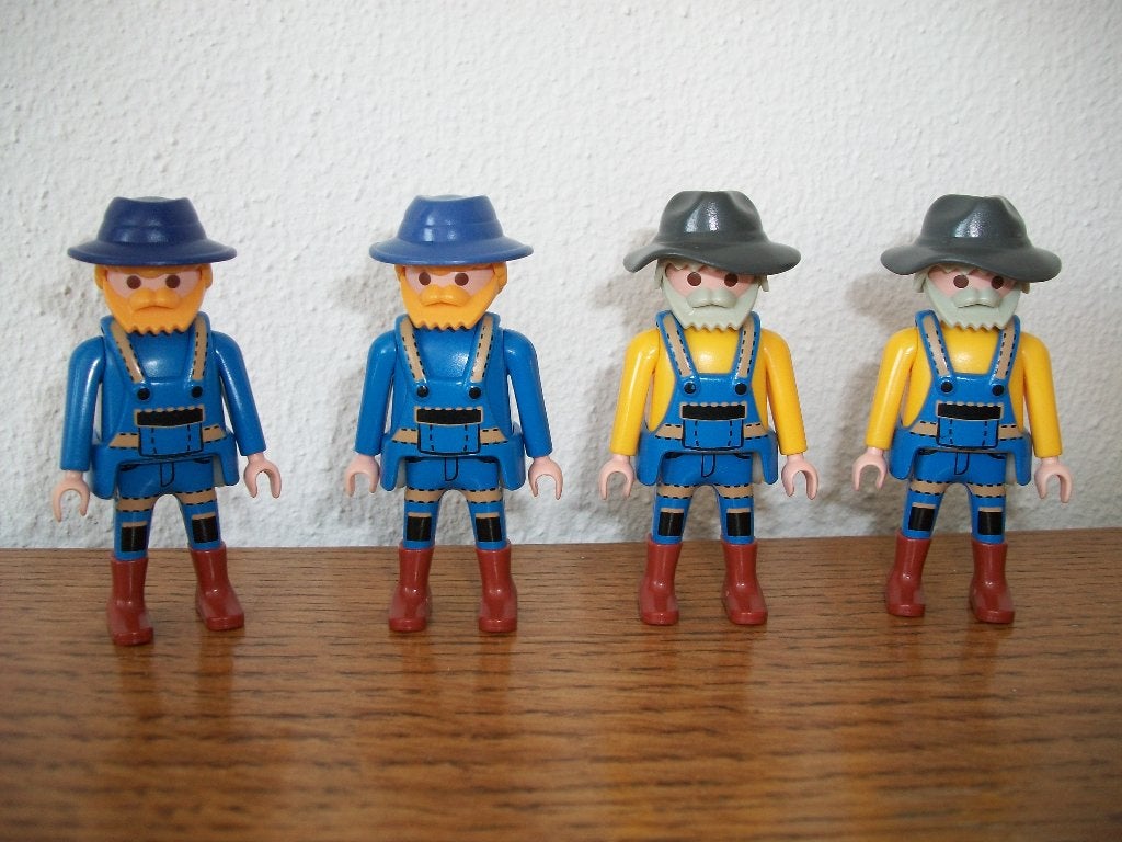 Boer / man in overal / figuur / poppetje, Ophalen of Verzenden, Nieuw, Complete set, Figuren