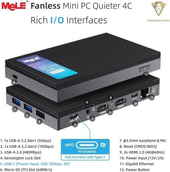 Mini PC – Mini Computer – Compacte PC – Stille PC, Corvance B.V., Verzenden, Nieuw, Corvancebol@gmail.com