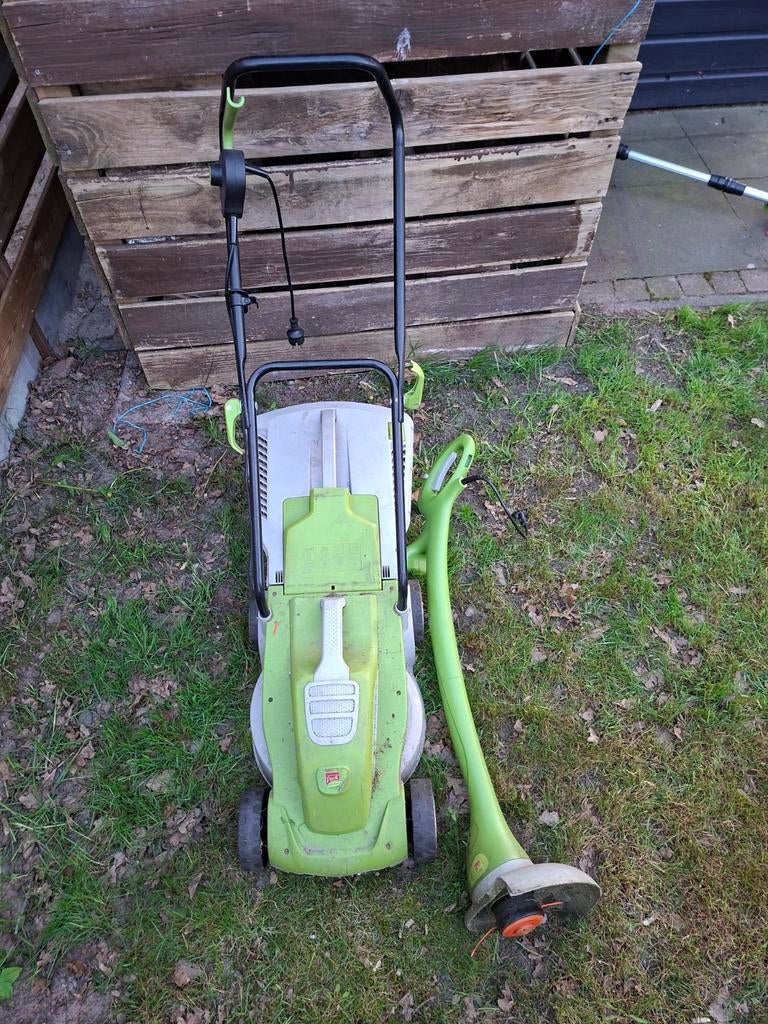 Trimmer en elektrische grasmaaier, Ophalen, Gebruikt