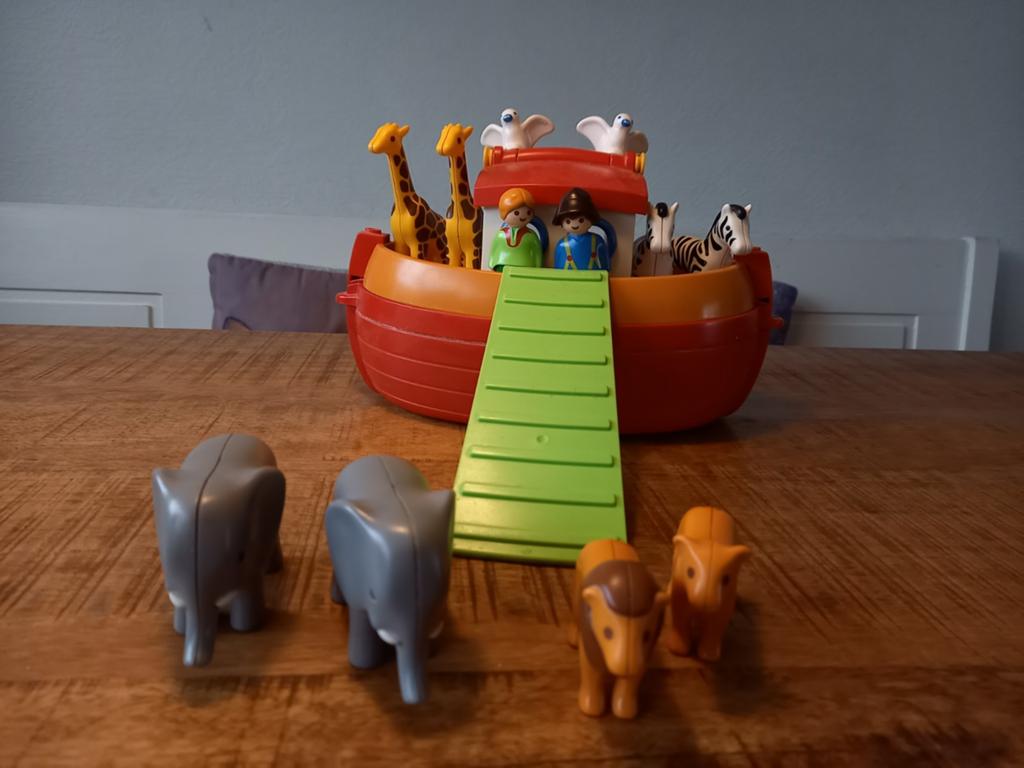 Playmobil Ark van Noach met Dieren en Figuren, Ophalen of Verzenden, Zo goed als nieuw, Jongen of Meisje