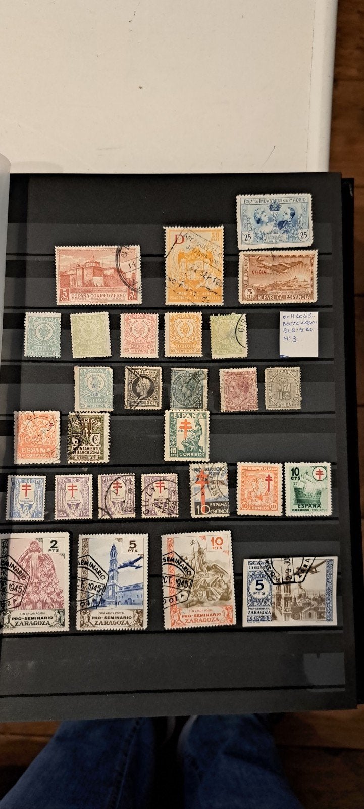Kavel Spanje tuberculose, Zaragossa, Kolonie en meer, Postzegels en Munten, Ophalen of Verzenden, Buitenland