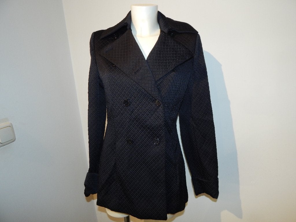 Armani emporio tussen trenchcoat dun gevoerd motief M, Verzenden, Zwart, Zo goed als nieuw, Armani