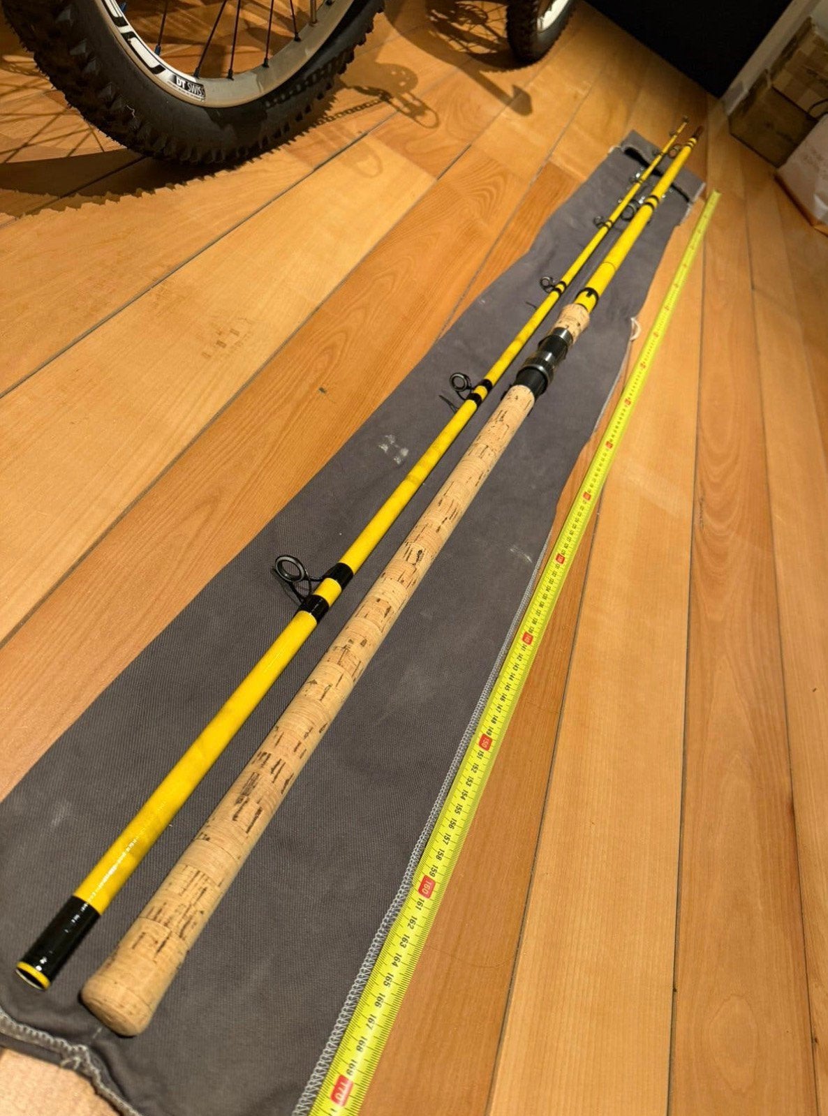 Handgemaakte Karper penhengel Fiba tube (Hardy) 340cm 2lb, Ophalen, Zo goed als nieuw, Werphengel