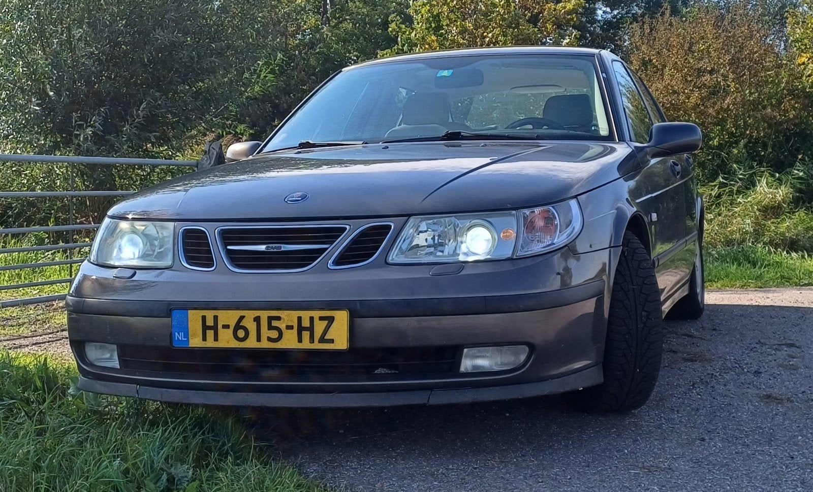 Saab 2004 Grijs 281000km, Auto's, 1603 kg, Particulier, 209 pk, Sedan