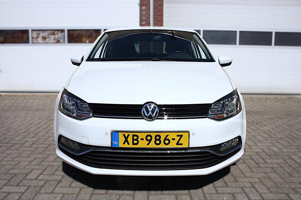 Volkswagen Polo 1.2 TSI Highline 90 pk|Pdc|Navi|Bluetooth|5-, Euro 6, 4 cilinders, Wit, Bedrijf