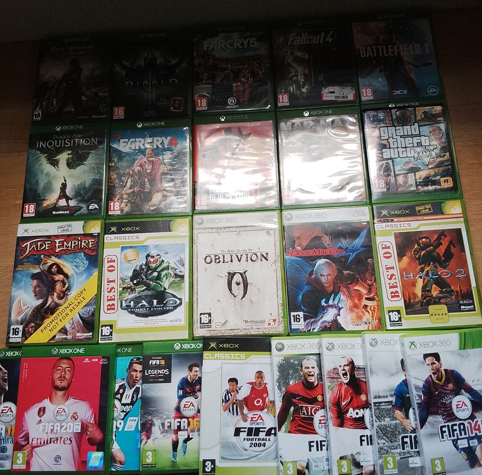 mooie collectie van 25 x Xbox One classic 360 games spellen, Online, Gebruikt, Vanaf 18 jaar, Overige genres