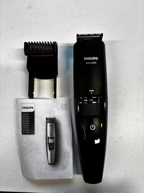 ZGAN! Philips Beardtrimmer series 5000 zeart €25,99, Ophalen of Verzenden, Zo goed als nieuw, Tondeuse