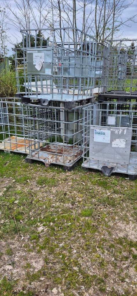 Gebruikte IBC containers - diverse pallets, Doe-het-zelf en Verbouw, Kratten en Dozen, Ophalen of Verzenden