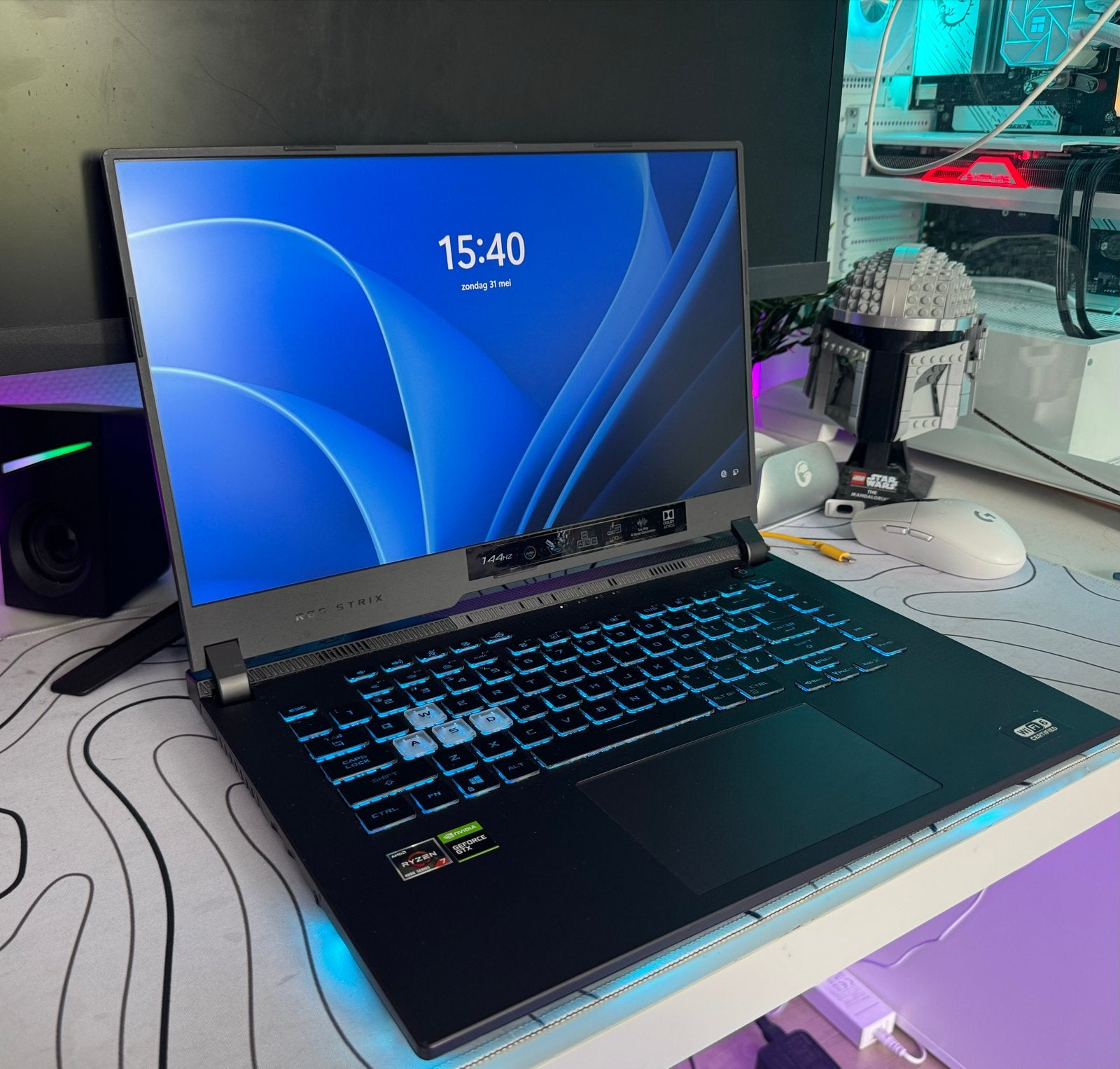 Asus ROG Strix G16 Gaming Laptop, Computers en Software, Windows Laptops, Zo goed als nieuw, 16 inch, SSD, 4 Ghz of meer, 16 GB