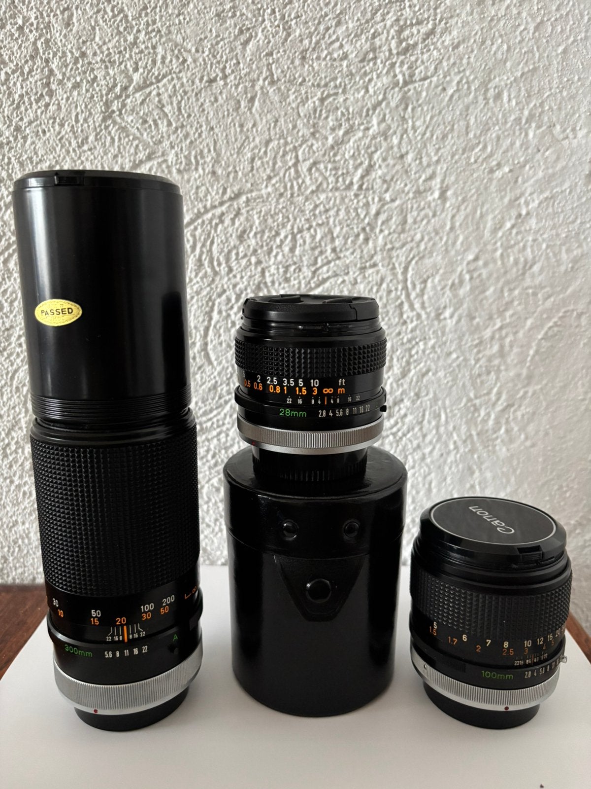 Canon FD vintage lenzen 28mm, 100mm, 300mm, Ophalen of Verzenden, Zo goed als nieuw, Telelens