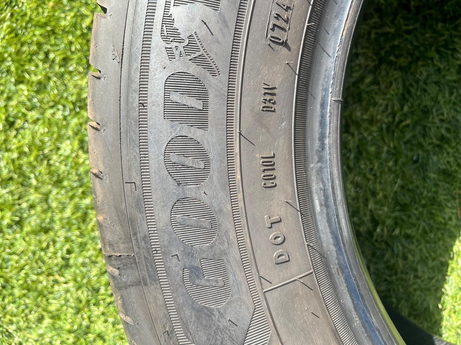 4 Goodyear zomerbanden 152/65R, slechts 800 km gereden, Auto-onderdelen, Ophalen, 16 inch, Band(en), Zomerbanden