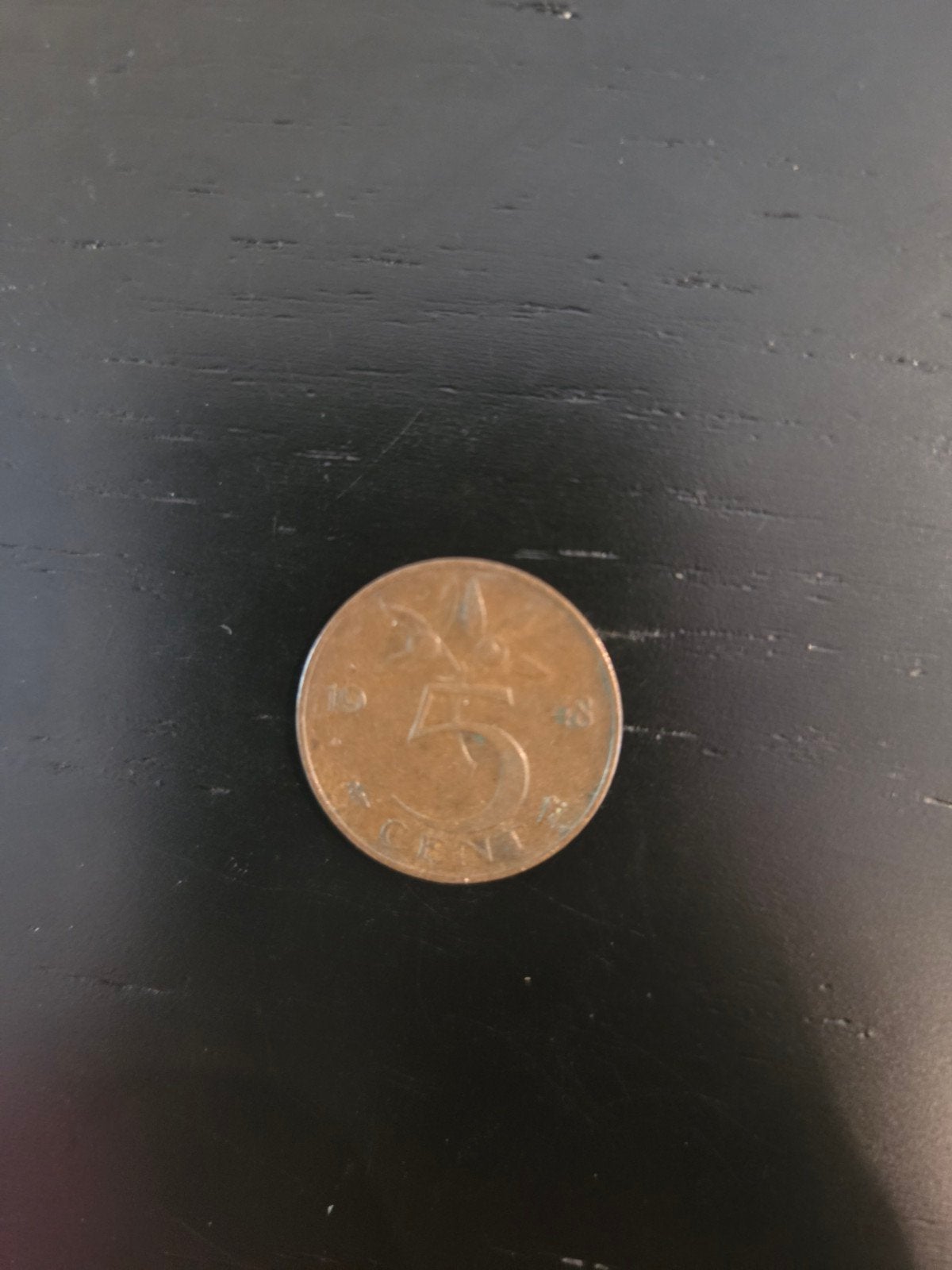Nederlandse 5 cent munt uit 1948 - Koningin Wilhelmina, Ophalen, Koningin Wilhelmina, 5 cent, Losse munt